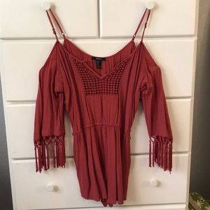 Forever 21 off the shoulder romper
